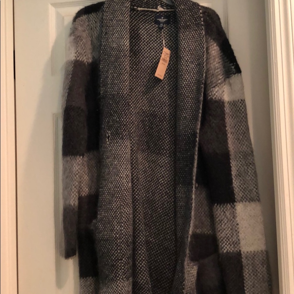 Wool-like cardigan